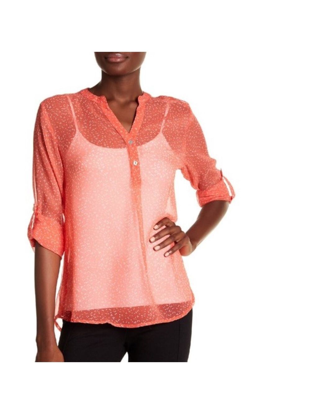 Casual Studio Sheer Polka Blouse
